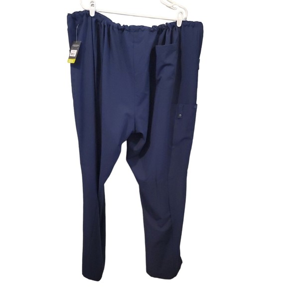 Dickies Xtreme Stretch Women’s Scrub Pants Size 4XL Blue Mid Rise Cargo Straight - Picture 2 of 11